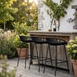 Tabouret de bar Kick Garden Rio - Noir