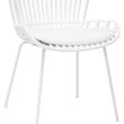 Set de 4 Chaise d’extérieur Kick Lot - Blanc