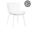 Set de 4 Chaise d’extérieur Kick Lot - Blanc