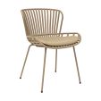 Set de 4 Chaise d’extérieur Kick Lot - Beige