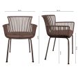 Chaise d’extérieur Kick Otis - Marron