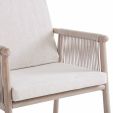 Set de 4 Chaise d’extérieur Kick Sia - Beige