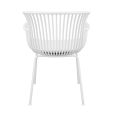 Set de 4 Chaise d’extérieur Kick Otis - Blanc