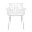 Set de 4 Chaise d’extérieur Kick Otis - Blanc