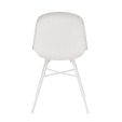 Ensemble de 4 Chaise d’extérieur Kick Sol - Blanc