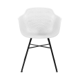 Set de 4 Chaise d’extérieur Kick Indy - Blanc