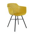 Set de 4 Chaise d’extérieur Kick Indy - Jaune