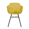 Set de 4 Chaise d’extérieur Kick Indy - Jaune