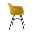 Set de 4 Chaise d’extérieur Kick Indy - Jaune