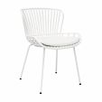 Set de 4 Chaise d’extérieur Kick Lot - Blanc