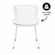 Set de 4 Chaise d’extérieur Kick Lot - Blanc