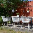 Set de 4 Chaise d’extérieur Kick Otis - Blanc
