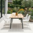 Ensemble de 4 Chaise d’extérieur Kick Sol - Blanc