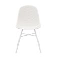 Ensemble de 4 Chaise d’extérieur Kick Sol - Blanc