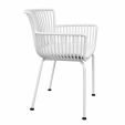 Set de 6 Chaise d’extérieur Kick Otis - Blanc