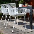 Set de 6 Chaise d’extérieur Kick Otis - Blanc