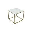 Table d’appoint Kick Marble - Blanc