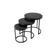 Set de table basse Marble - set de 3 - Noir