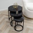 Set de table basse Marble - set de 3 - Noir