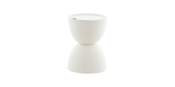 Kick table d'appoint Tess - Blanc
