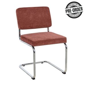 Chaise tubulaire Kick Noxx - Rouge