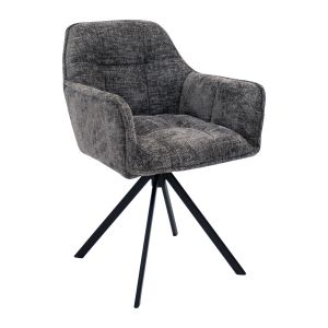 Chaise tournante Kick Luc - Gris foncé