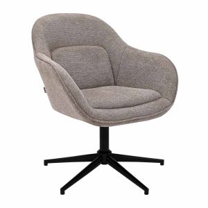 Fauteuil tournant Kick Lux - Taupe