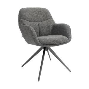 Chaise tournante Kick Abel - Gris foncé