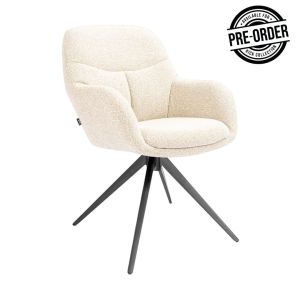 Chaise tournante Kick Abel - Champagne