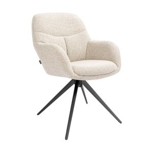 Chaise tournante Kick Abel - Champagne
