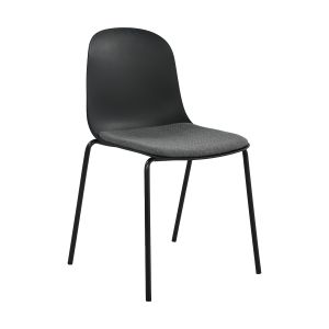 Chaise de salle à manger Kick Bow - Noir