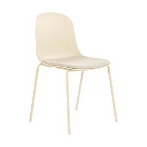 Chaise de salle à manger Kick Bow - Ivoire