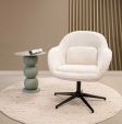 Fauteuil tournant Kick Lux - Champagne