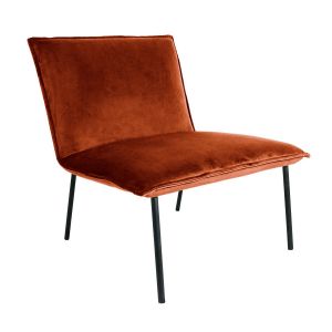 Fauteuil Kick Velvet Lola - Orange