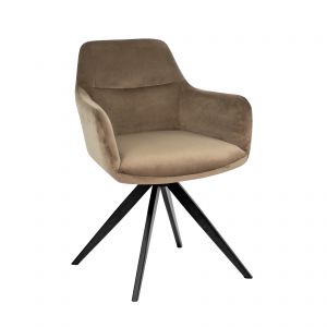 Chaise tournante Tom - Taupe