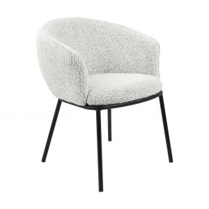 Chaise de salle à manger Kick Duke - Noir/Blanc - Noir/blanc tacheté