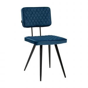 Chaise de salle à manger Kick Toby - Bleu foncé