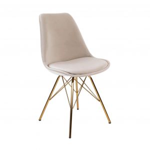 Chaise scandinave Kick - Champagne