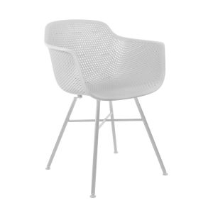 Chaise d’extérieur Kick Indy Blanc - Cadre blanc - Blanc