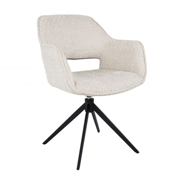 Chaise tournante Kick Owen - Crème