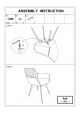 Chaise pour salle à manger Kick Velvet Karl - Gris