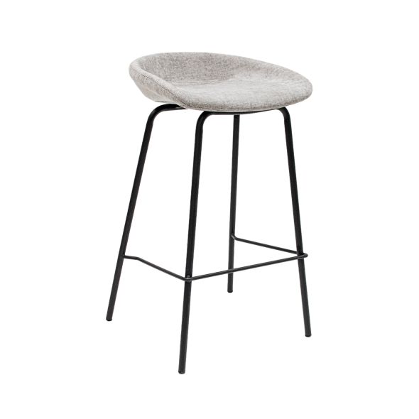 Tabouret de bar Kick Riga - 70cm - Gris