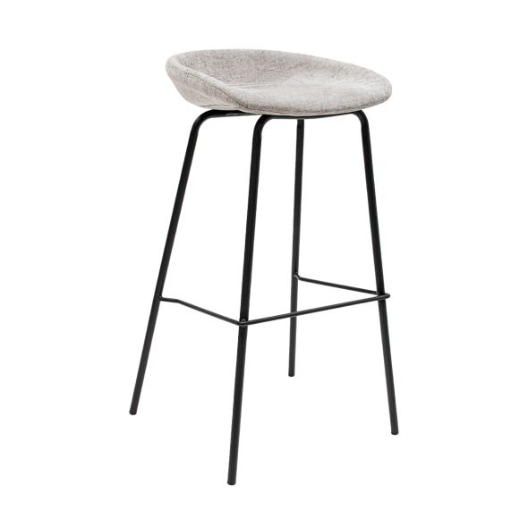 Tabouret de bar Kick Riga - 80cm - Gris