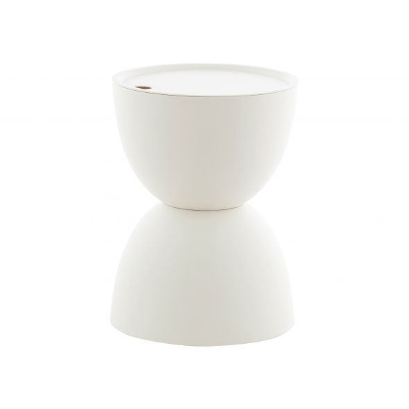 Kick table d'appoint Tess - Blanc