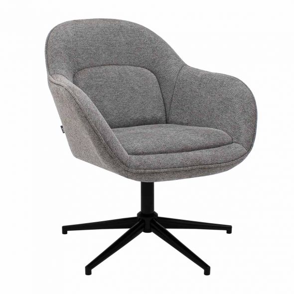 Fauteuil tournant Kick Lux - Gris foncé