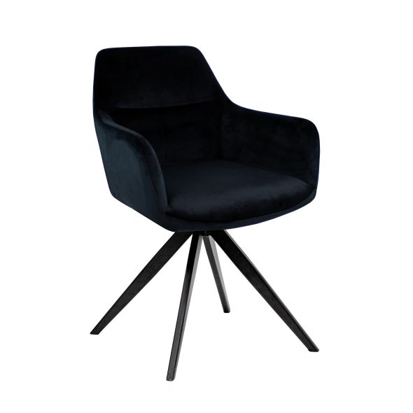 Chaise tournante Tom - Noir