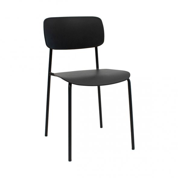 Chaise de salle à manger Kick Lio - Noir