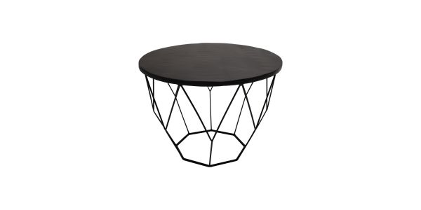 Kick Table de salon Vico - 60 cm - Noir