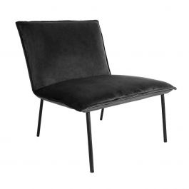 Fauteuil Kick Velvet Lola - Anthracite