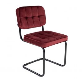 Chaise tubulaire Kick Ivy - Rouge